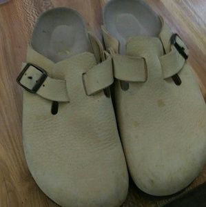 Yellow leather Birks